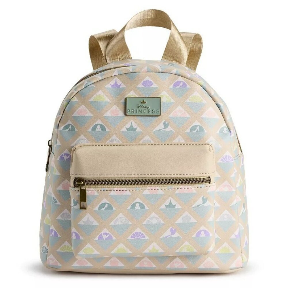 Disney Princesses Subtle All Over Print Mini Backpack and Wallet NWT​